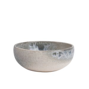 Glaze B White & Soft Blue Small Bowl (#7) by KH Wurtz