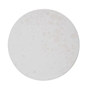 Glaze I Ivory White Large Flat Plate (#6) by KH Wurtz