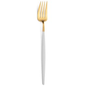 Goa White Gold Serving Fork by Cutipol