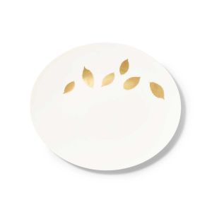 Gold Leaf Oval Platter 32 cm / Fish Plate by Dibbern