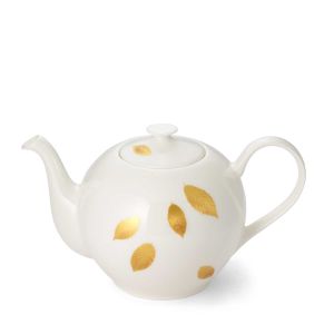 Gold Leaf Teapot Round by Dibbern