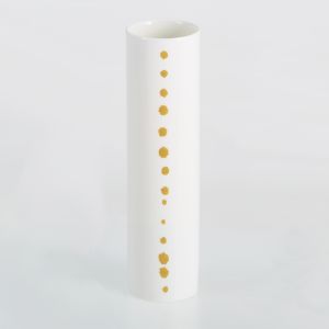 Golden Pearls Vase Cyl. 21 Cm by Dibbern