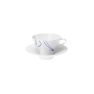 Granat Coffee/Tea Cup With Tall Saucer by Hering Berlin
