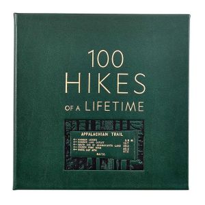 Green Bonded Leather 100 Hikes Of A Lifetime by Graphic Image
