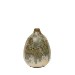 Green Bottle Vase Small by KH Wurtz