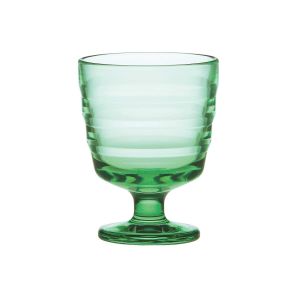 Green Stemmed Glass Set Of 2 by Toyo-Sasaki Glass