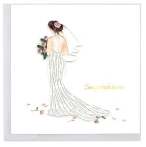Greeting Card Bride To Be by Quilling Card