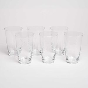 Hammered Highball Set of 6 by Toyo-Sasaki Glass