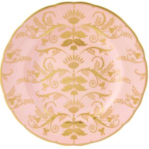 Harlequin Baby Pink Dessert Plate by Royal Crown Derby