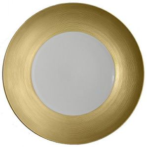 Hemisphere Gold Flat Dish, Medium by Jl Coquet