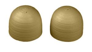 Hemisphere Gold Pepper Shaker by Jl Coquet