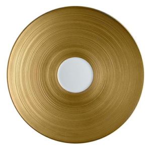 Hemisphere Gold Tea Saucer by Jl Coquet