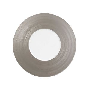 Hemisphere Metallic Grey 29cm Plate by Jl Coquet