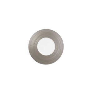 Hemisphere Metallic Grey Bread Plate by Jl Coquet