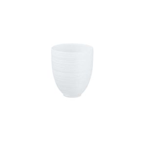 Hemisphere Satin White Goblet by JL Coquet