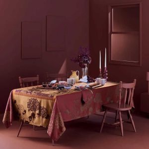 Hortensias - Rouille Tablecloth by Garnier Thiebaut
