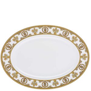 I Love Baroque Bianco Platter 13 1/2 In by Versace