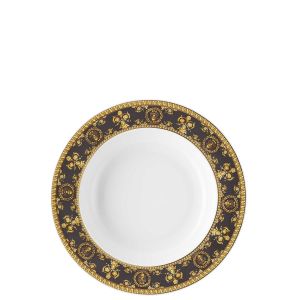 I Love Baroque Nero Rim Soup 8 1/2 In by Versace
