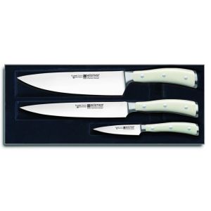 Ikon Creme Knife Set 3 pcs. by Wusthof Trident