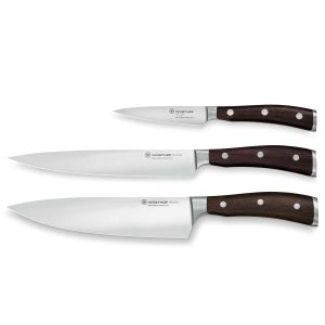 Ikon Wood Knife Set 3 pcs. by Wusthof Trident