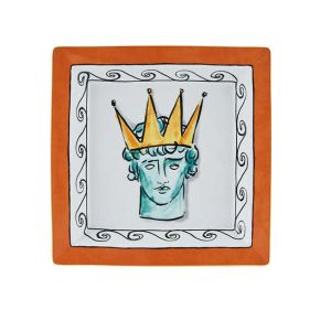 Il Viaggio Di Nettuno Rock Orange Large Squared Vide Poche by Richard Ginori