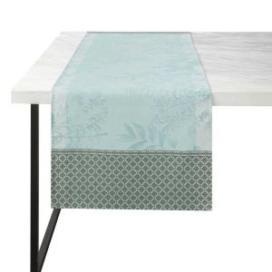 Jardin d'Eden Blue Runner by Le Jacquard Francais