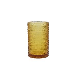Jupiter Amber Iced Bev Glass by Fortessa