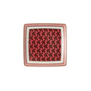 La Greca Signature Red Canape Dish by Versace