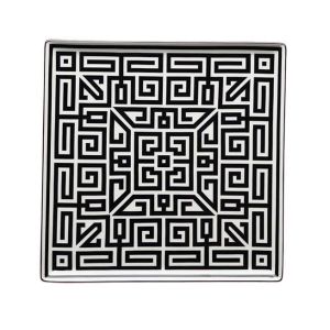 Labirinto Nero Vide Poche Squared Plate by Richard Ginori
