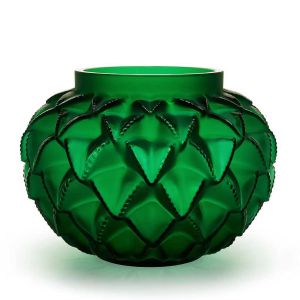Languedoc Vase Grand Green by Lalique