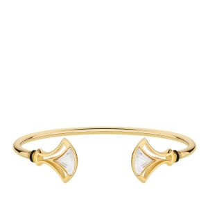 Larcade 18k Gold plated Flex Bracelet Clear Size L by Lalique