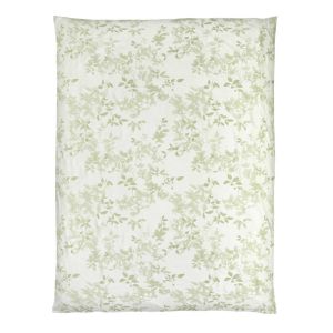 Leaves Grey Green Duvet Cover Queen by Christian Fischbacher