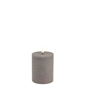 LED Pillar Candle Rustic Sandstone 10cm by Uyuni
