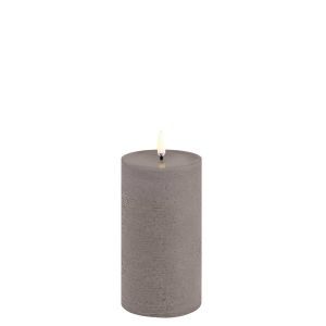 LED Pillar Candle Rustic Sandstone 15cm by Uyuni