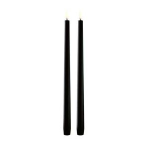 LED Slim Taper Candle Black 2-Pack by Uyuni