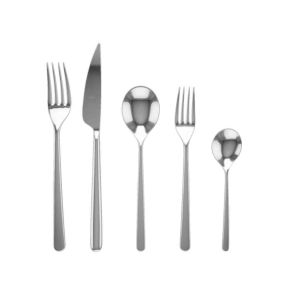 Linea Mirror 5 Pcs Place Setting by Mepra