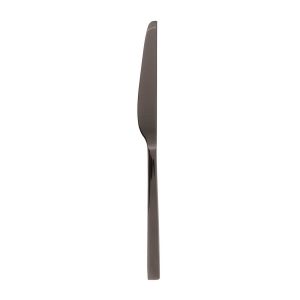Linea Q Black PVD Table Knife Solid Handle by Sambonet