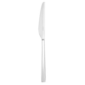 Linea Q Silverplated Dessert Knife Solid Handle by Sambonet