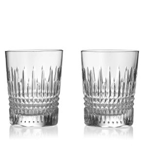 Lismore Diamond Double Old Fashion, Pair by Waterford