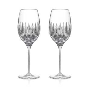 Lismore Diamond Essence White Wine Medium Set/2 by Waterford