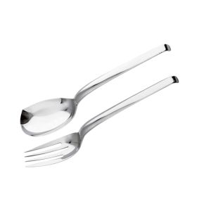 Living Serving Stainless Steel Serving Spoon & Fork by Sambonet