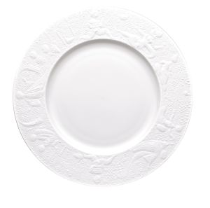 Magic Flute White Dinner Plate by Rosenthal