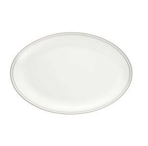 Malmaison Imperiale Platinum Oval Platter 14.9&quot by Christofle