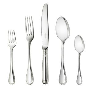Malmaison Silverplate 5 Pce Place Setting by Christofle