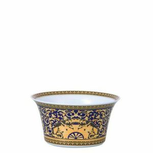 Medusa Blue Small Vegetable Bowl, Open by Versace