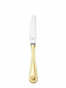 Medusa Flatware Gold Plated Dessert Knife, Gold Plated 8.25 Inch by Versace