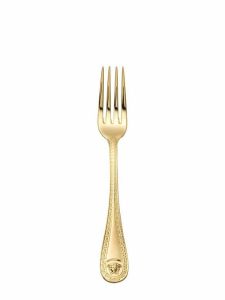Medusa Flatware Gold Plated Salad Dessert Fork, Gold Plated 7 3/4 Inch by Versace