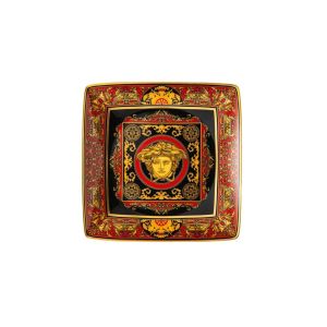 Medusa Red Canape Dish by Versace