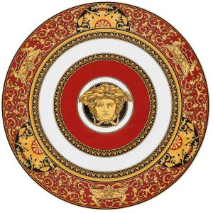 Medusa Red Modern Service Plate by Versace