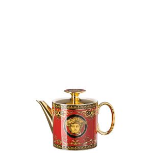Medusa Red Modern Tea Pot for Two by Versace
